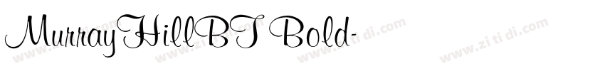MurrayHillBT Bold字体转换